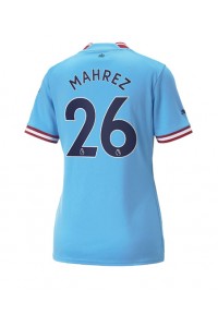 Manchester City Riyad Mahrez #26 Fotballdrakt Hjemme Klær Dame 2022-23 Korte ermer